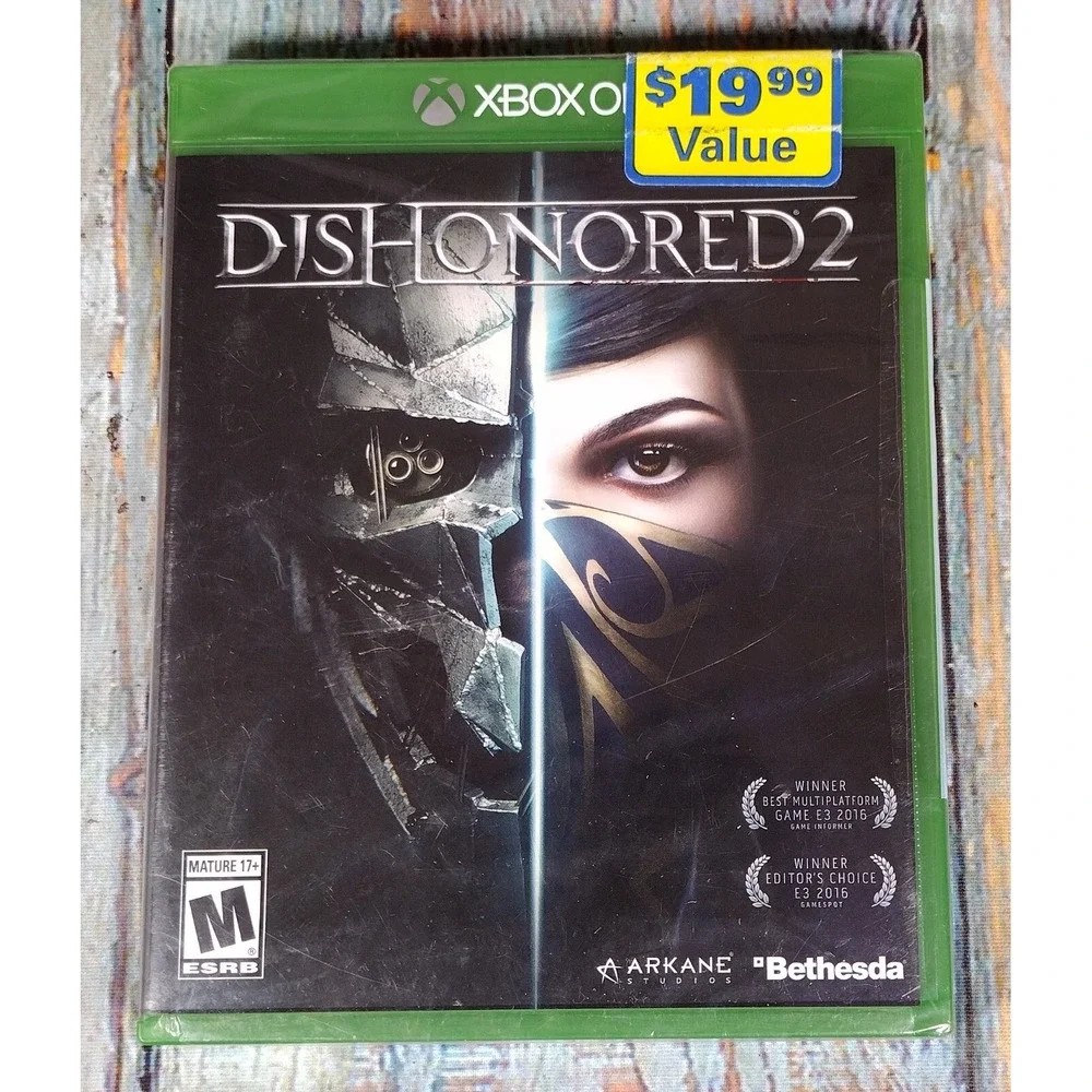 Dishonored 2 Xbox One Brand New Factory Sealed Bethesda Arkane Studios Video Gam